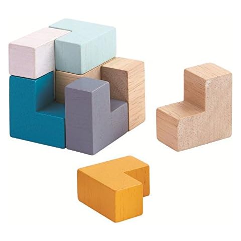PlanToys 4134 Puzzle Cube 3D, Assorted Cover