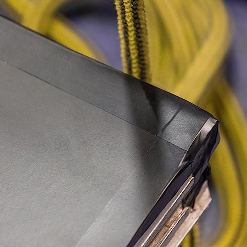 GRIP Eventbasics PVC Klebeband schwarz, 50 mm x 33 m, selbstklebendes PVC Band GT 802, matt, extrem elastisch und dehnbar, hoch reißfest, wasserfest