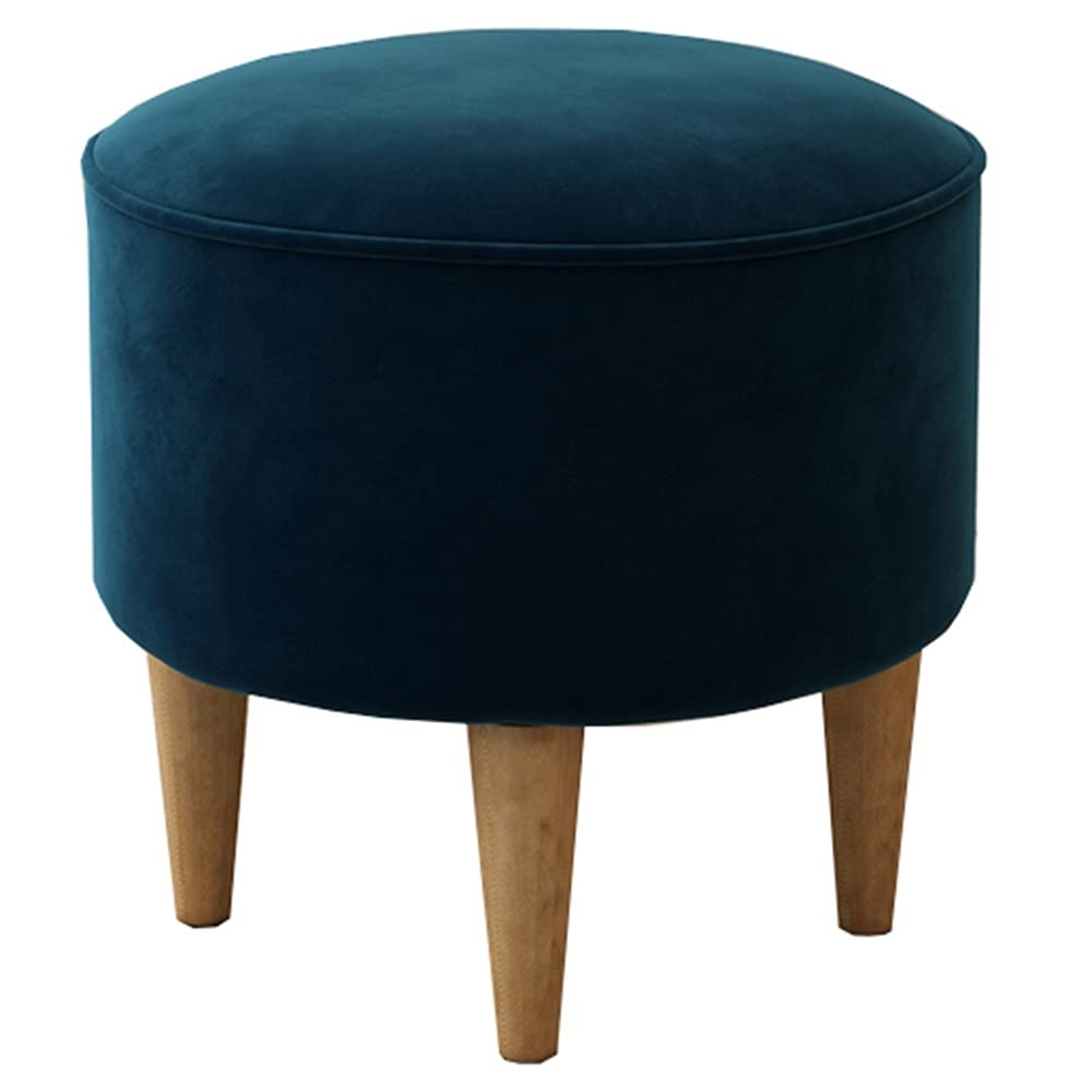 Repose-pieds rembourré confortable avec assise moelleuse en bois
