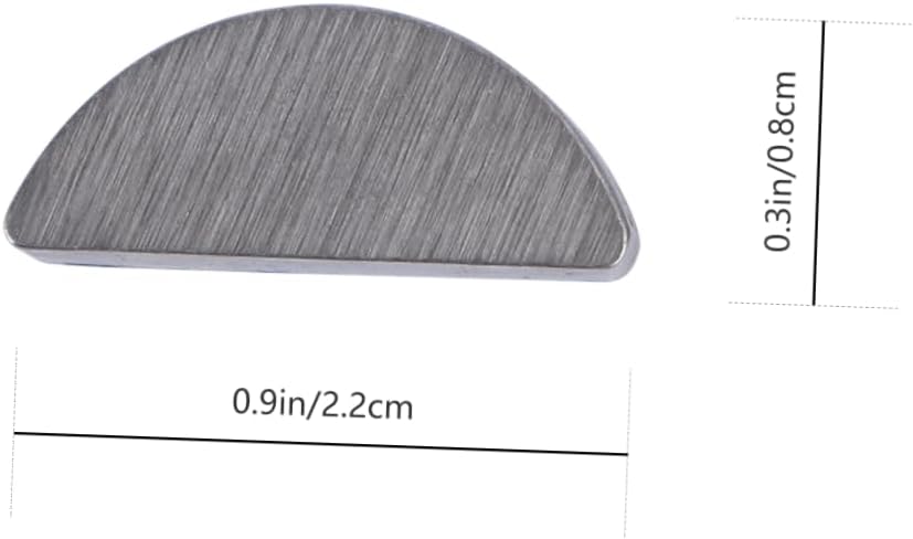 Semicircle Fasteners 80pcs Stainless Steel Woodruff Key Set Keys for Mechanical Use