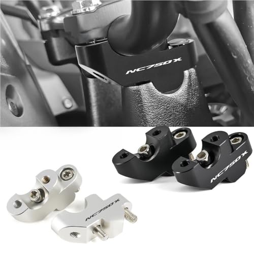 Elevador manillar NC750X y CB500X abrazadera de aluminio para moto de ruta 2