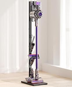 Vacuum Cleaner Stand for Dyson, Compatible with V15, V12, V11, V10, V8, V7, V6, G5 – Freestanding Holder with Accessory Storage – Space-Saving & Easy to Install