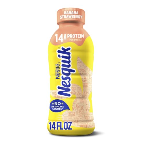 Nesquik Banana Strawberry Lowfat Milk, 14 Fl Oz