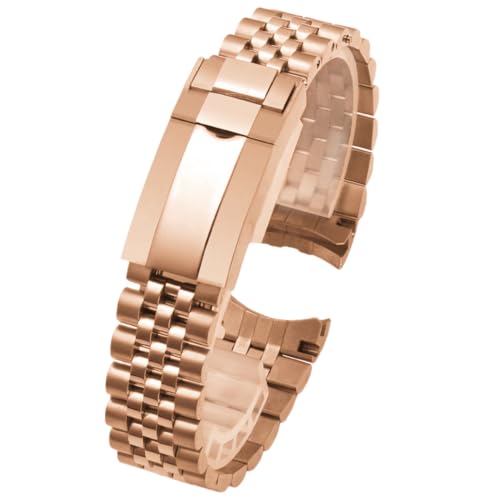 Bracelet montre acier 5 perles hommes inoxydable métal remplacement