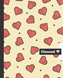 CUADERNO ESCOLAR: Precioso cuaderno de hoja cuadriculada  Tamaño óptimo para la mochila o cartera del colegio  120 páginas  Papel de alta calidad  Lindo diseño de corazones.