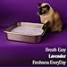 Clear Litter Lavender Cat Litter – Premium Lightweight, Non-Clumping, Dust-Free Crystals for Odor Control, ScoopFree & Easy to Clean, Pretty Kitty Litter for Multi-Cat Homes, Long-Lasting Performance