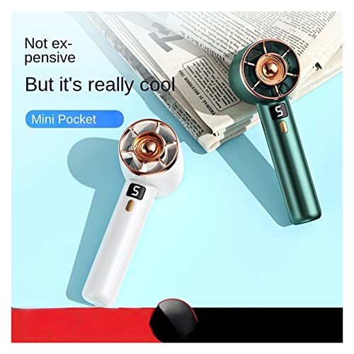 Ventilador portatil de mano Feng Shui con viento fuerte recargable por USB 5