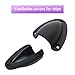 YXQ 2Pcs Nylon Marine Clam Shell Vent 2.5 x 2.28 inch Wire Cable Hose Vent Cover Boat Transducer Wiring Cover Clamshell Vent with Mounting Screws for Boat Yacht, Black