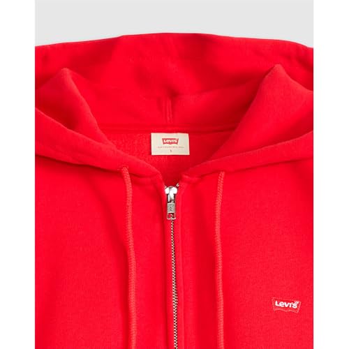 Levi's Damska bluza z kapturem Everyday Zip Hoodie, czerwony (True Red), XS