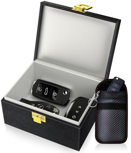 Samfolk Faraday Box with Faraday Bags for Car Keys, Car Key Signa...
