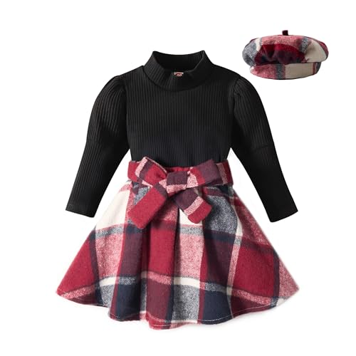 Miipat Completini Bambina 3pcs Set di Vestiti Autunno Inverno Bambini