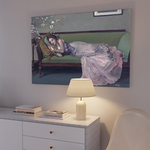 Toile d'art John Lavery Le canapé vert avec cadre de haute qualité - 6