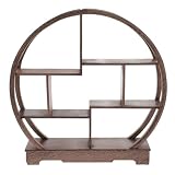 Étagères flottantes rondes : la conception du piètement associe une structure mécanique robuste et stable, capable de supporter des charges importantes. décoration rustique pour table