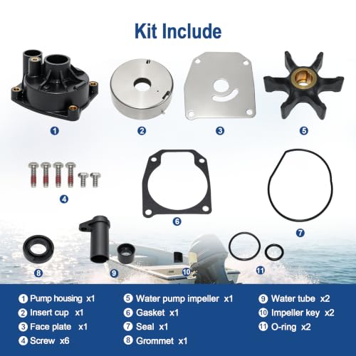 Image of MARKGOO Water Pump Repair Kit 432955 for Johnson Evinrude 40-75HP Outboard