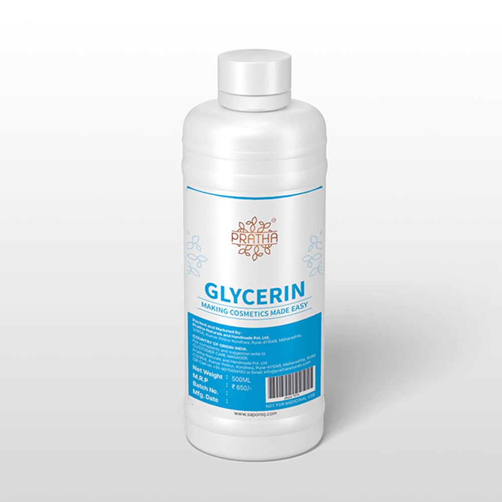 Pratha Glycerin 500ml Vegetable Glycerin, Beauty & Skin Care, Hydration & Moisturizing for diy cosmetics projects