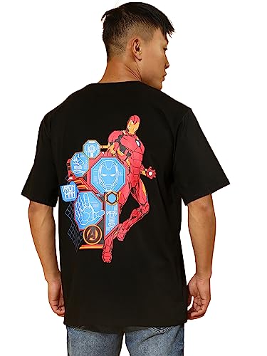 Image of Veirdo Men's Cotton Printed Oversized Fit T-Shirt