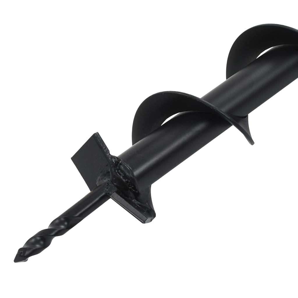 vidaXL Barrena Jardín Broca Espiral Acero Taladro Tierra Perforador Suelo Ahoyador Excavador Jardinería Herramienta Ahoyadora Plantar Sembrar 60 mm