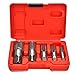 5 Piece NPT Thread Forming Taps, Pipe Taps Set, High-Speed Steel Drill Bits for Cleaning or Re-Thread Damaged or Jam Pipe Threads, Size 1/8