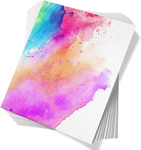 Wjajoy VDKL581 100 Sheets Off White Watercolor Paper 160 Gsm Cold Press Water Colour Painting Sheets cover