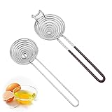 extractor nature bond 【Más eficiente】 El colador de huevos con gancho es adecuado para tazones de cualquier tamaño, no hay necesidad de preocuparse por las manos sucias y no entran fragmentos de cáscara de huevo en el tazón. No es necesario agitar el separador, se filtrará inmediatamente.