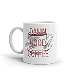 SHOWTIME Twin Peaks Damn Good Coffee Cup White Mug - Officially Licensed - 11 oz