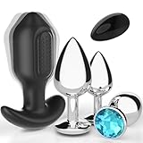 YQlove Anal Vibrator, 4 teiliges vibrierendes Anal Butt plug Trainings set,...