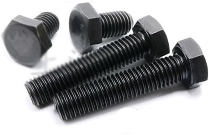 M5 M6 Hexagon Screw Left-hand Screws Reversal Bolts 8.8 Grade Black 10mm-50mm Length (Dimensions: M6 x50mm(1pcs))