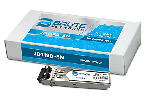 Brute Networks JD119B-BN - 1000BASE-LX 10km SMF 1310nm SFP Transceiver (Compatible with OEM PN# JD119B)