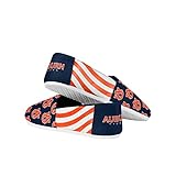 FOCO Auburn Tigers NCAA Womens Stripe Canvas Shoes - L