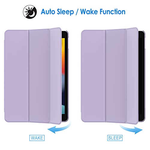Image of JETech Case for iPad 10.2-Inch (2021 /2020 /2019 Model, 9 /8 /7 Generation), Auto Wake /Sleep Cover (Light Purple)