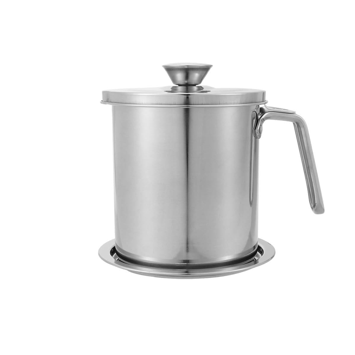 Contenedor de grasa de acero inoxidable 304 con colador de 1.6l