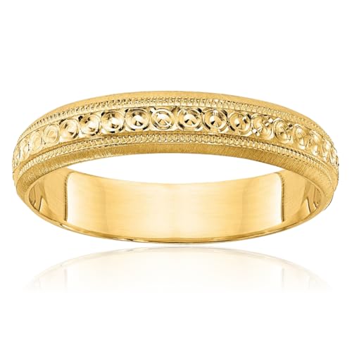 IceCarats 14K Solid Yellow Gold 3mm Wedding Band Ring