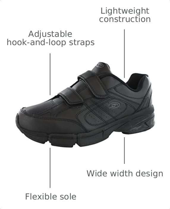 Dr.Scholls Mens Omega Light Weight Dual Strap Closure Sneaker Wide Width product thumbnail 4