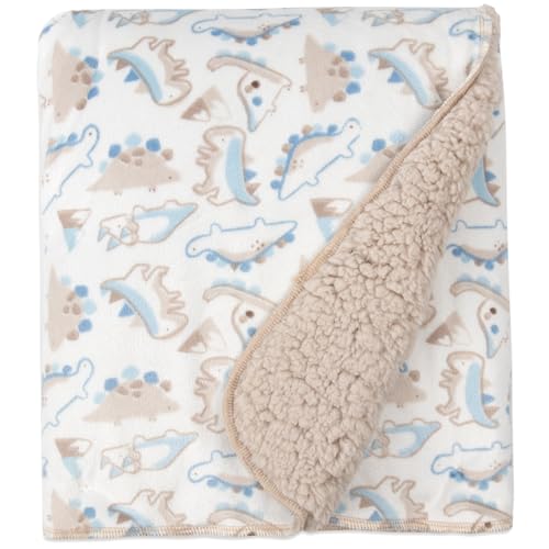 Image of Baby Essentials Sherpa Fleece Baby Blanket 35x30 - Super Soft, Warm Reversible Baby Blankets for Newborns, Infants, Toddlers, and Nursery