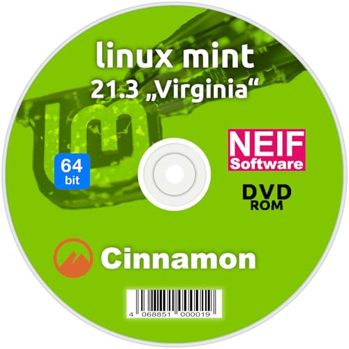 Linux Mint 21.3 Virginia Cinnamon auf DVD