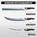 HOSHANHO Carving Knife Set 3PCS, Japanese High Carbon Steel Brisket Slicing Knife Sets with Ergonomic Pakkawood Handle, Butcher Knife Breaking Knife Boning Knife for Meat Cutting