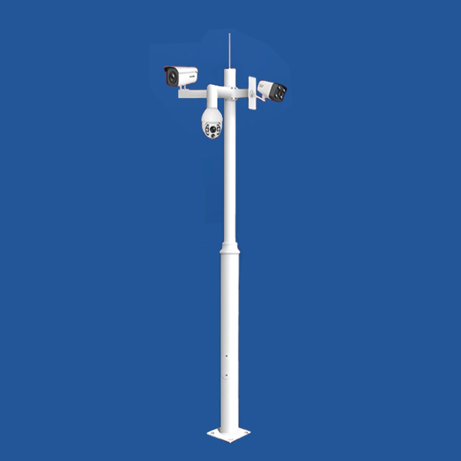 Überwachungskamera Aussen Mast, Kamera Halterung, Security Camera Halter, Halterung für CCTV-Kamerasysteme im Außenbereich(300cm/118in)