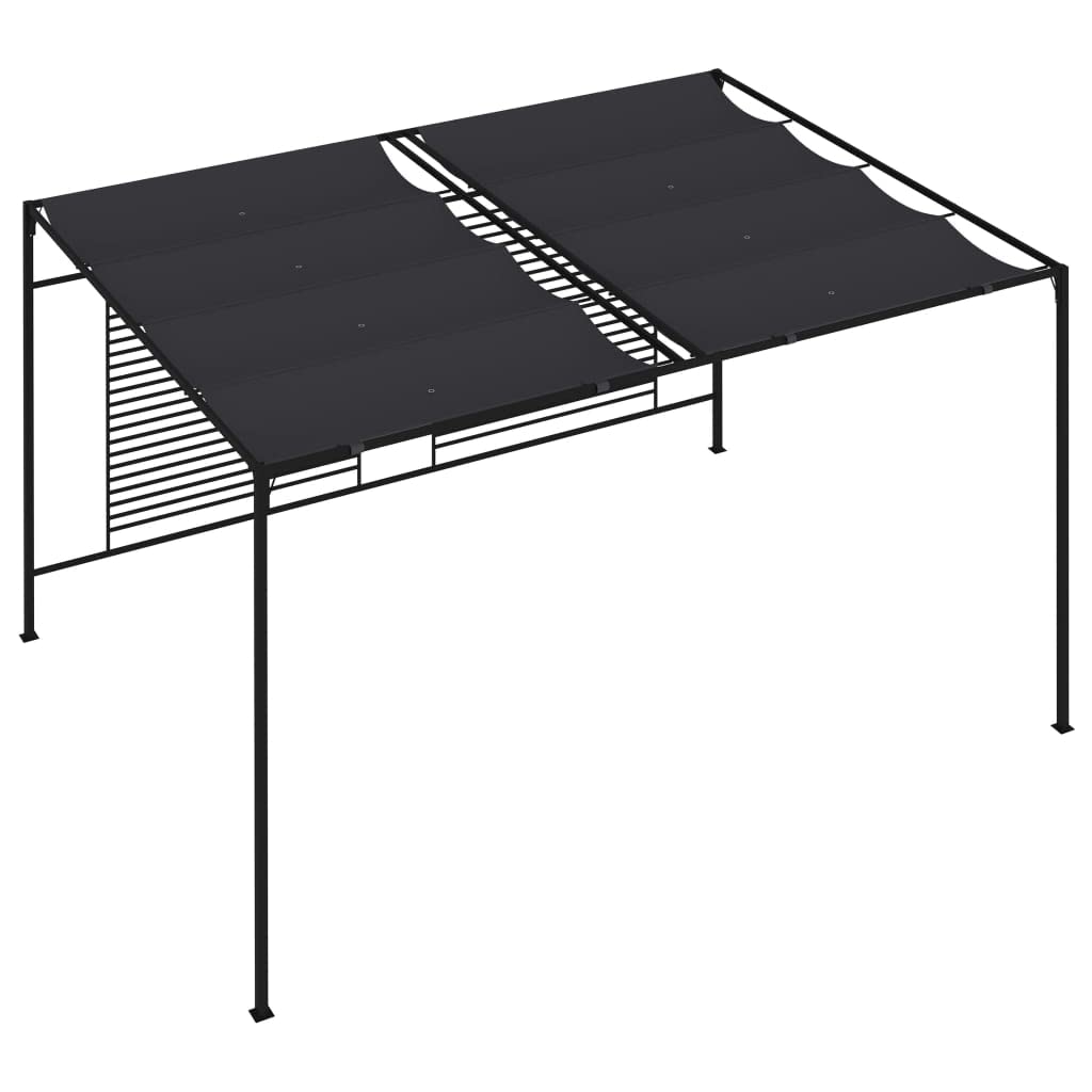 Tende a padiglione， Tetto Retrattile,Da Giardino Gazebo,Tende a padiglione， Zanzariera Adatto Per Terrazze, Balconi, Piscine, Giardini, Campeggio, Eventi 4x3x2,3 M Antracite
