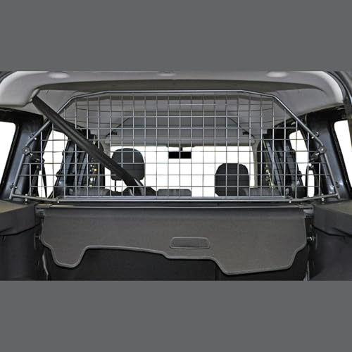 Travall Hundegitter für Dacia Dokker (2012-2021) Fahrzeugspezifisches Hundegitter, Kofferraumschutz für Hundetransport, Gepäckschutz, Robustes Stahlnetz Auto Hundesperre