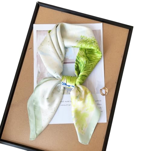 Image of Printed Poly Silken feel Scarf Stole for Women | Stylish, Soft, & Lightweight | Satin Feel Neck Scarf, Hair Scarf, Head Scarf for Women
