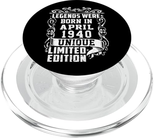 Cumpleaños Abril 1940 Edición Limitada Regalo April PopSockets PopGrip para MagSafe