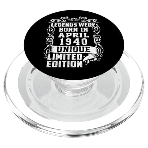 Cumpleaños Abril 1940 Edición Limitada Regalo April PopSockets PopGrip para MagSafe