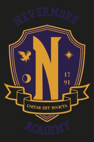 Nevermore Academy Notebook: 6x9 Lined, 100 pages, College Ruled