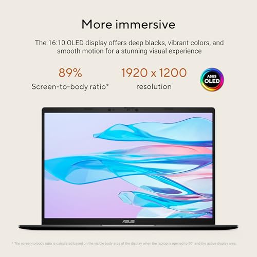 Image of ASUS Vivobook S16 Laptop (2026), 16 inch 16:10 WUXGA OLED Display, Copilot+ PC, AMD Ryzen AI 9 465 Processor, AMD Radeon Graphics, 32 GB RAM, 1TB SSD, WiFi 6, Windows 11 Home, Matte Gray, M3607GA-ES99