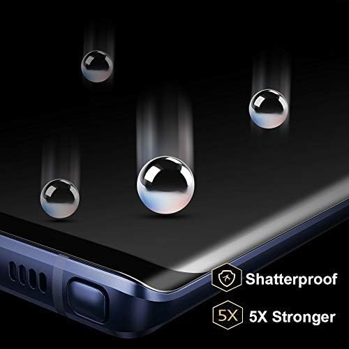 Galaxy S9 Screen Protector Glass, FOVAL 3D Curved Dot Matrix Full Screen Coverage Case Friendly Galaxy S9 Tempered Glass Screen Protector with Easy Installation Tray (NOT S9 Plus)