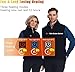 TOUVE Heated Vest, Polar Fleece Heated Jacket for Men/Women, Unisex Heated Gilet with 3 Adjustable Temperature with USB Winter Thermal Vest, Heating Jacket Gilet for Outdoor Activities(NO Power Bank) TOUVE Heated Vest, Polar Fleece Heated Jacket for Men/Women, Unisex Heated Gilet with 3 Adjustable Temperature with USB Winter Thermal Vest, Heating Jacket Gilet for Outdoor Activities(NO Power Bank)