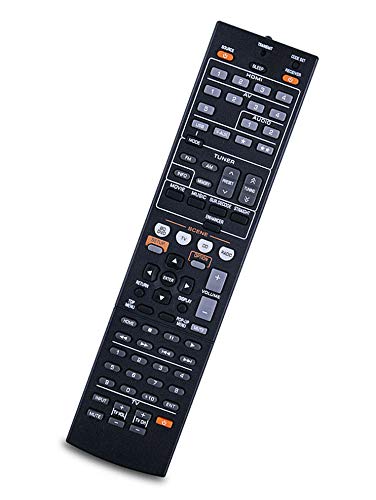 av receiver package - Replaced Remote Control Compatible for Yamaha RX-V375 YHT-494BL HTR-3066BL YHT-597 RX-V565 YHT-797 HTR-6250 YHPS101 RXV373 YHT493BL HTR3065 YHT595 RXV473BL YHT699U HTR6240 Audio Video AV Receiver