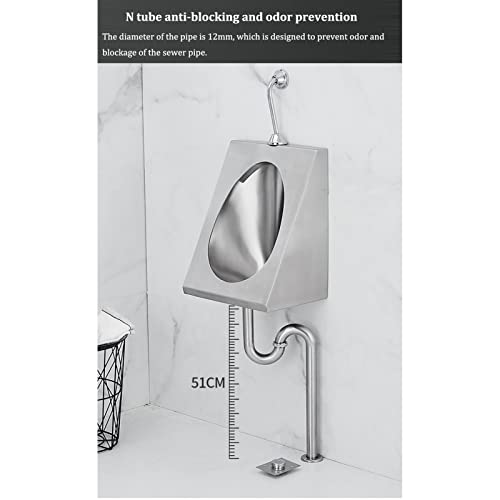 OTQEFTN Commercial Washout High-Efficiency Urinal, Automatic Sensor Urinal Toilet Urinal Wall Mounted Intelligent Touchless Urinal, Flush Valve Auto Urinals, Used in Hotel Public