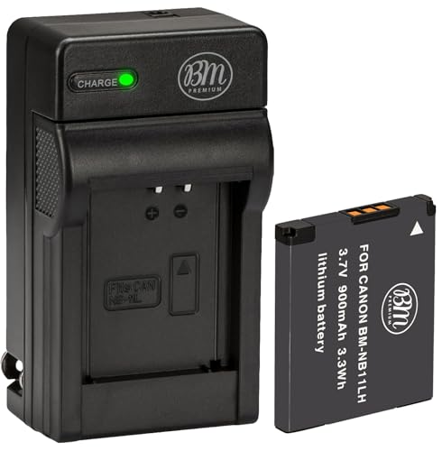 BM NB-11LH Battery and Charger for Canon Elph 110 Elph 130 Elph 140 Elph 150 Elph 160 Elph 170 Elph 180 Elph 190 Elph 320 Elph 340 Elph 350 Elph 360 A2300 A2400 A2600 A3400 A4000 SX400 SX410 SX420