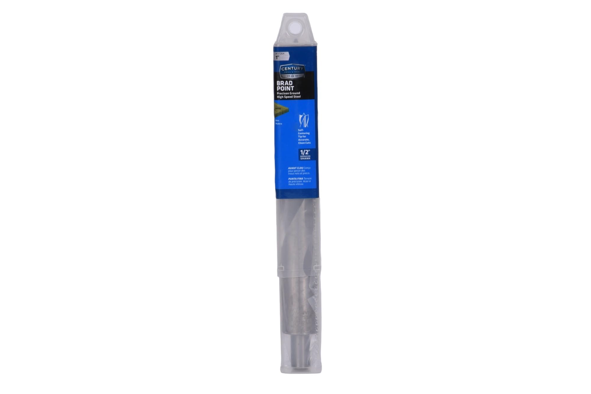 Century Drill & Tool 37264 1" frakcyjne HSS Brad Point bity drewniane, 0,5 cm Zmniejszony chwyt